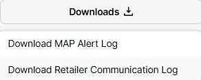 Price Tracking from POTOO's Talon Download MAP Alert / Retailer Communication Log Icon